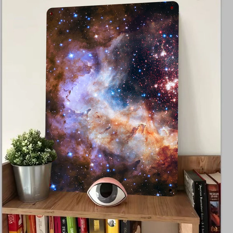 Cosmic Nebula HD Metal Wall Art Modern Home Decor Living Room Decorative Painting Unframed