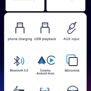 مشغل الوسائط المتعددة للسيارة IPS ، 1 دين ، Android ، تلقائي ، فيديو ، MP5 ، بدون DVD ، بلوتوث ، ستيريو ، شحن USB ، IPS ، 6.9 أفضل 6 لوحات وسائط متعددة للمبيعات 9 - رقم 1