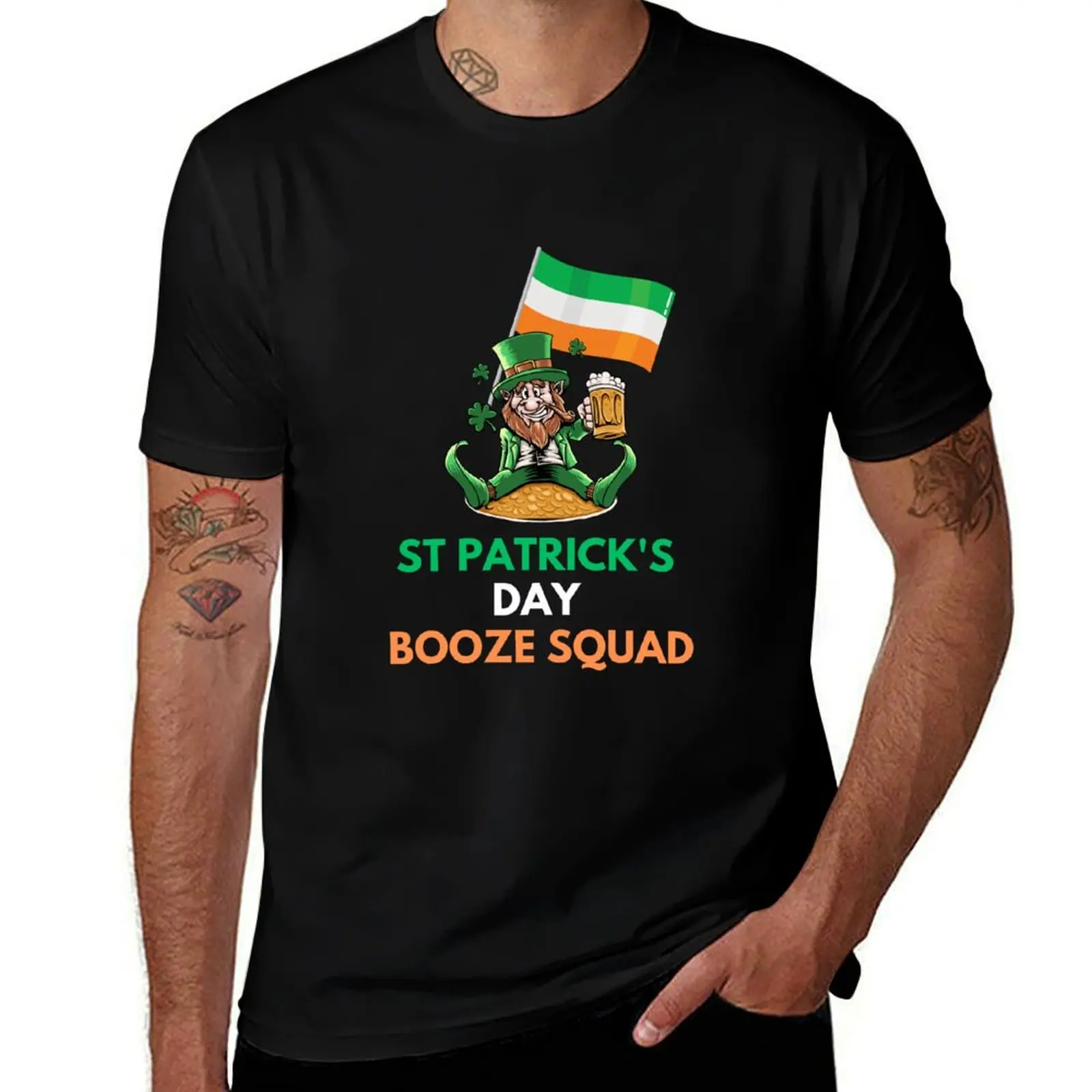 Cruising And Boozing|Drinking Squad| Funny St Patrick's Day Drinking With Friends T-Shirt Essential Solid Color T-Shirt