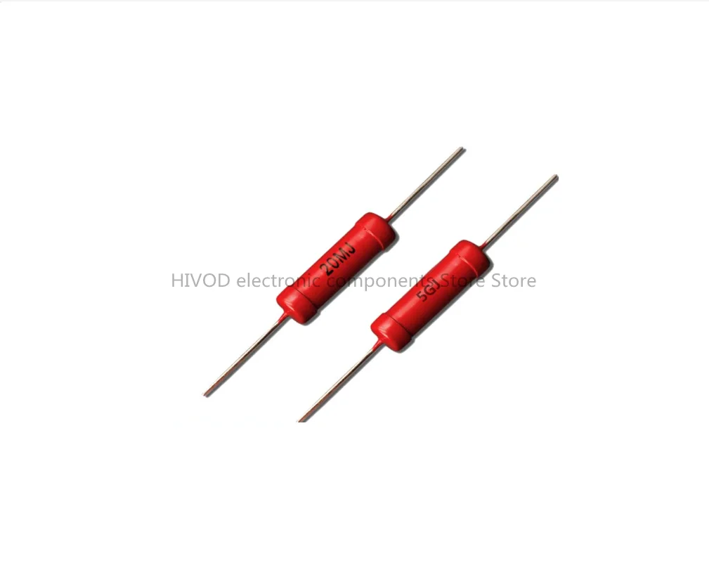 

IR80 3W10R 100R 1M 5M10M 20M 50M 100M 200M 500M 10KV Dahongpao High Voltage Glass Glaze Resistor 9*30MM 5PCS