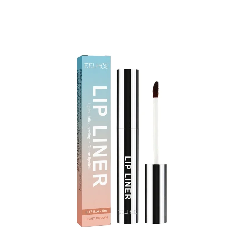 Peel Off Lipliner delinea la forma de los labios, muestra el Color de los labios, es impermeable y resistente a las manchas, Peel Off Lipliner Lip Brush