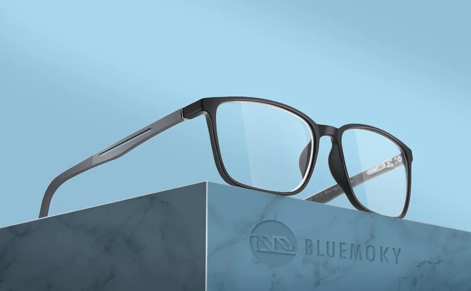 BLUEMOKY Anti Blue Light Reading Glasses For Men Women,Sport Square Frame Readers Anti Glare Computer Eyewear