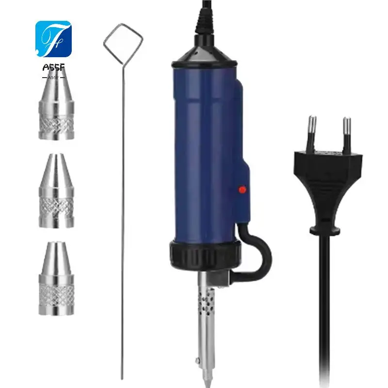 A55F-Automatic Portable Electric Solder Tin Sucker Vacuum Soldering Remove Pump Desoldering Machine EU Plug