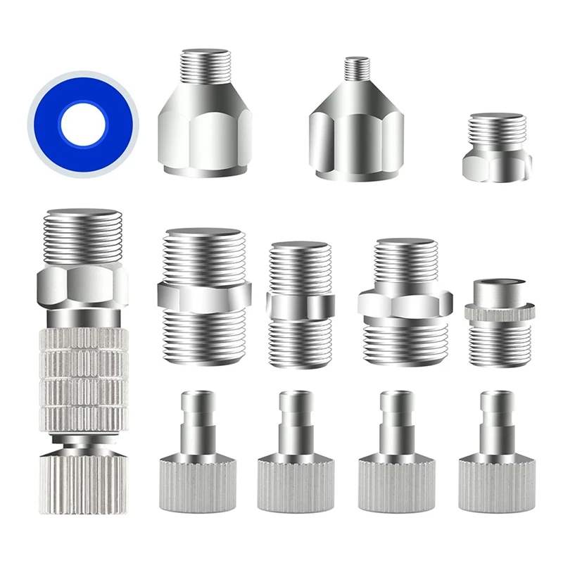 

13Pcs Adapter Set, Quick Release Disconnect Couplers, Fitting Connector Kit For Air Compressor, Hose