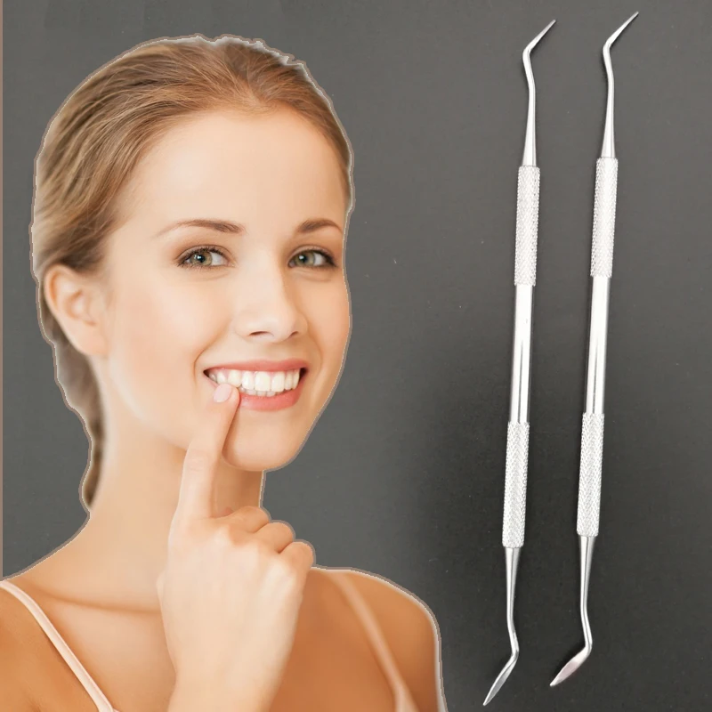 1Pc Dental Mirror Sickle Tartar Scaler Teeth Pick Spatula Dental Laboratory Equipment Dentist Gift Oral Care Tooth Cleaning Tool