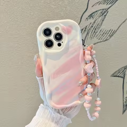 Case For Xiaomi POCO X5 X3 X6 Pro X4 NFC F3 F4 X4 GT M3 M4 M6 Pro 5G MI 11 Lite 5G NE 12T 12 Lite Cover Rainbow With Wrist Strap