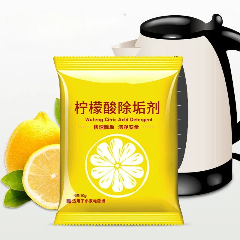 Citric acid descaling agent to remove tea stains and tea scale from household electric kettles