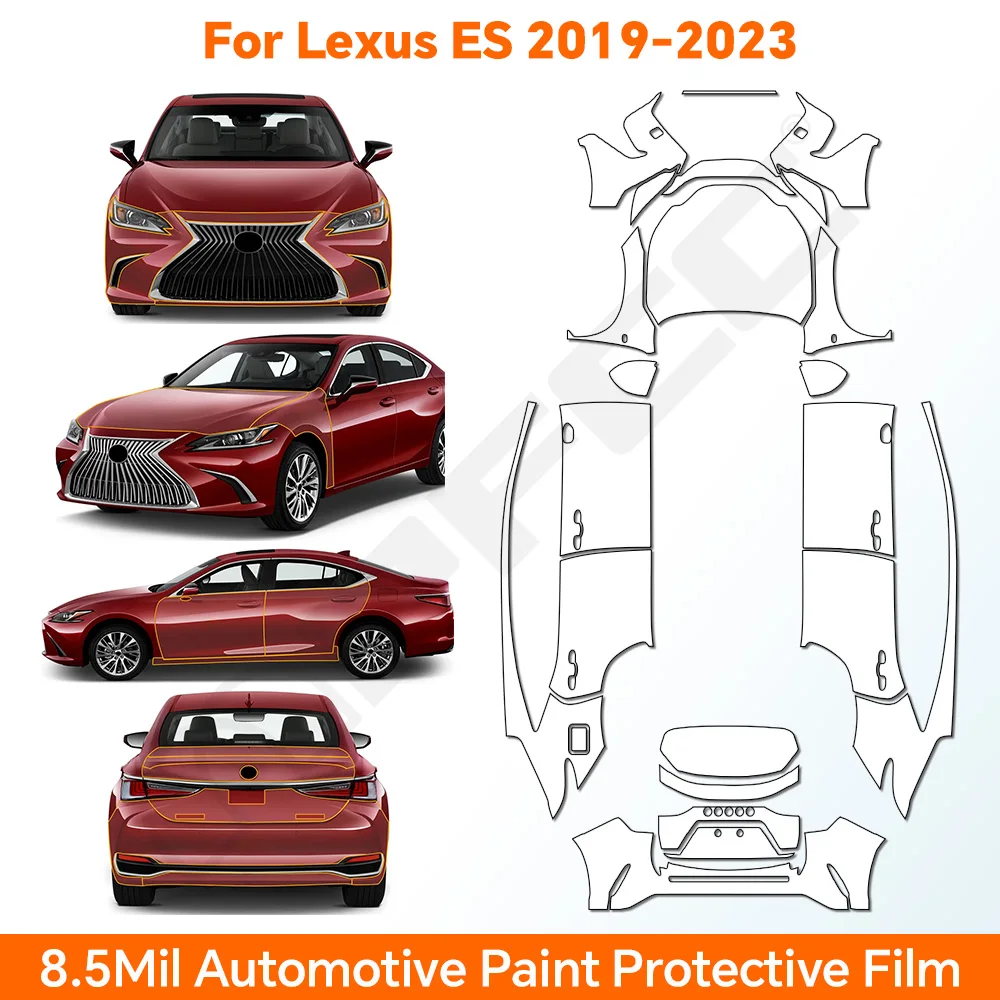 

9Mil TPU ES 250 300H 350 2019-2023 Pre-cut PPF Paint Protection Film Car Body Anti-Scratch Kit Clear Bra Resistant