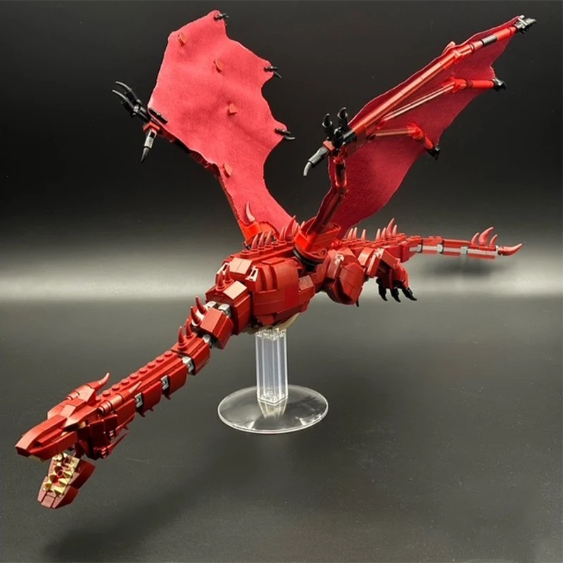 806 pçs senhoras dos anéis saga smaug dragão modelo detalhado moc diy educação blocos de construção brinquedos aniversário presente para fãs loteres
