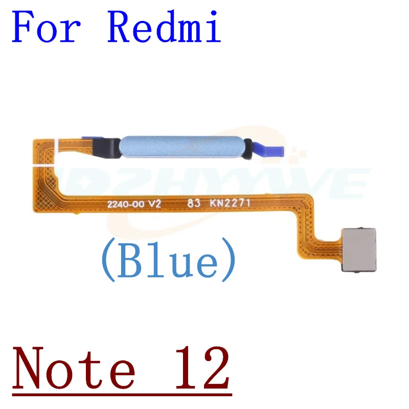 For Xiaomi Redmi Note 12 Pro 12S 12pro 4G 5G Fingerprint Sensor Scanner Touch ID Connect Motherboard home button Flex