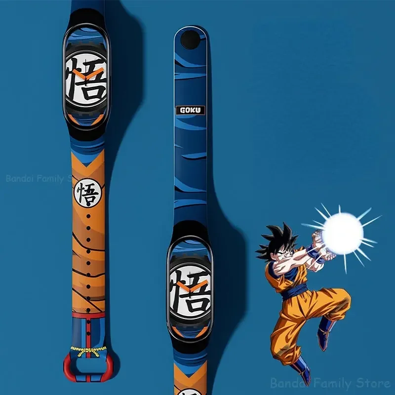 Dragon Ball Son Goku Watch Strap for Xiaomi Mi Band 7 6 5 4 3 Wristband Silicone Bracelet Wrist Straps for Mi Replacement Strap