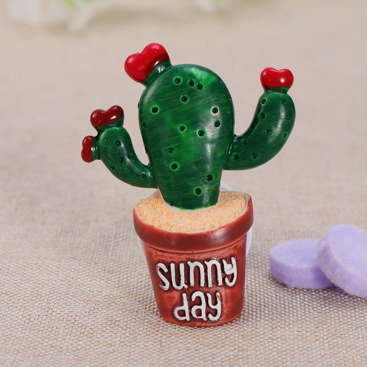 

Car Air Conditioning Vent Perfume Clip 55x3x2cm Cactus Shape Colorful Decoration Never Lose Color Change Shape