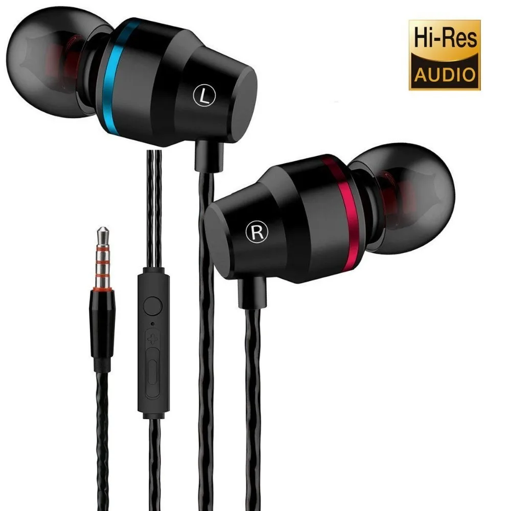 Sport Fashion 3.5mm Jack High Quality In Ear Earphone Bass Microphone With Playing Music For Iphone Samsung Huawei phone