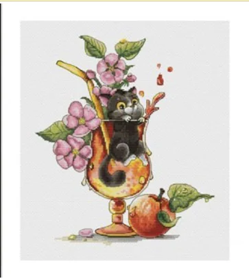 M1205 Home Fun Cross Stitch Kits Package Greeting Needlework Counted Cross-Stitching Kits New Style Joy Sunday Kits Embroidery