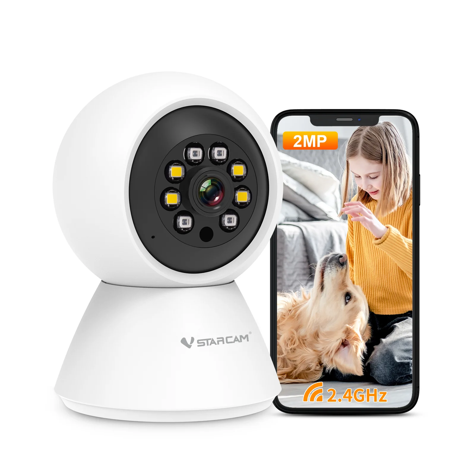 

Vstarcam 1080P Smart Mini WiFi IP Camera Indoor Home Security Camera Wifi Surveillance Camera Night Vision P2P Remote View
