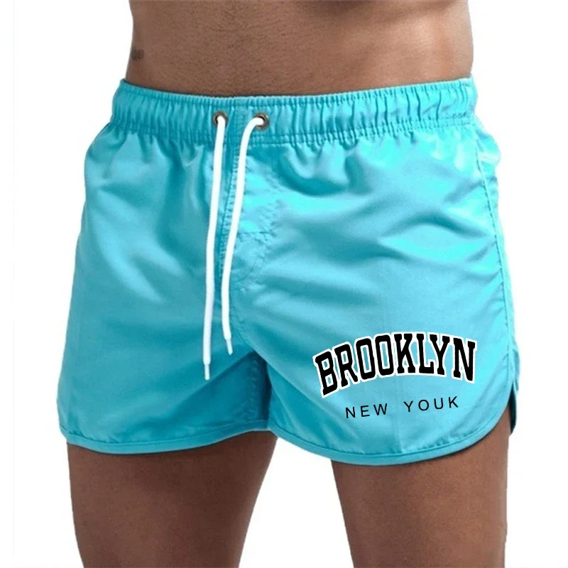 

Casual Daily Swimming Men's Shorts 2026 Beach Trunks Summer Swim Gym Pants Quick Drying Homme Surf Ventilate Drawstring Fashion