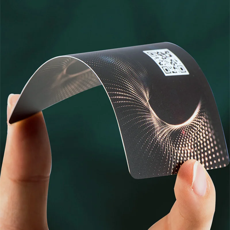 PVC Business Card Custom Photo Numbered Logo Printing ID Cards Waterproof Glossy Matte Pearl Frosted Double-sided 85*54mm