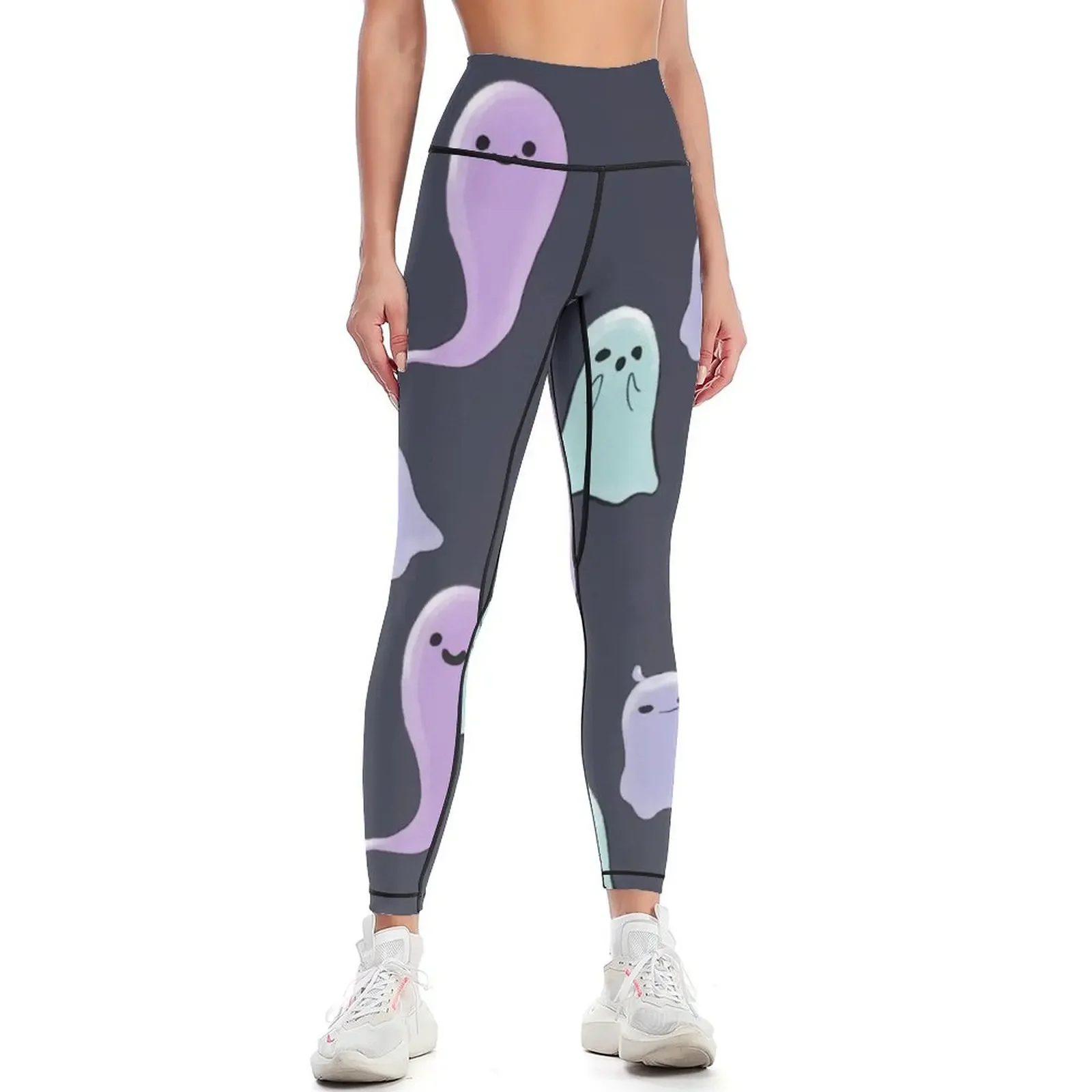 

Ghostie Gang Illustration Leggings gym's sportswear Sweatpants sports tennis for Women sports Womens Leggings