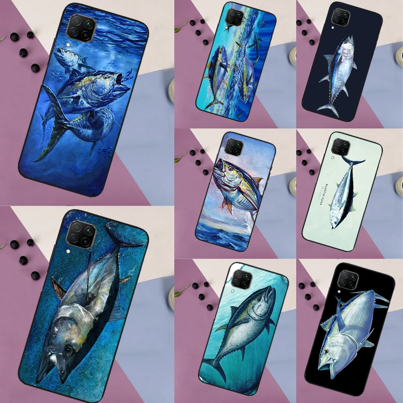 Bluefin Tuna For Huawei Nova 9 10 SE Nova 11i 8i 3i 5T Y90 Y91 Y70 Y60 Y61 P20 P30 P40 Lite P60 Pro Case