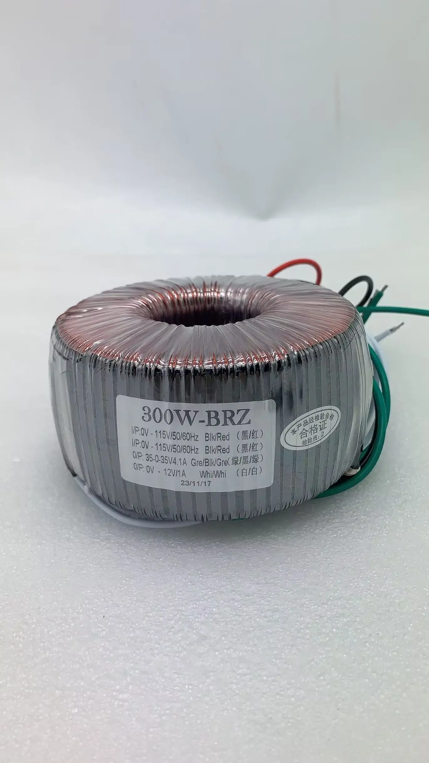 300W Pure Copper Toroidal Transformer Input: 115V*2 Output: 35V-0-35V 0-12V for Amplifier