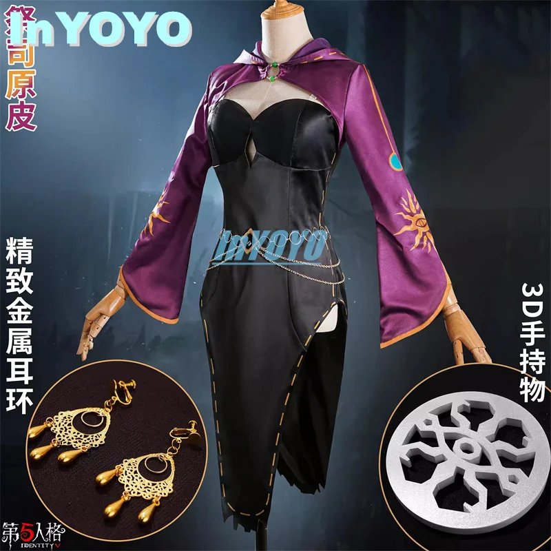 

InYOYO Fiona Gilman Cosplay Costume Identity V Priestess Primitive Skin Initial Game Suit Fashion Dress Halloween Party Outfit