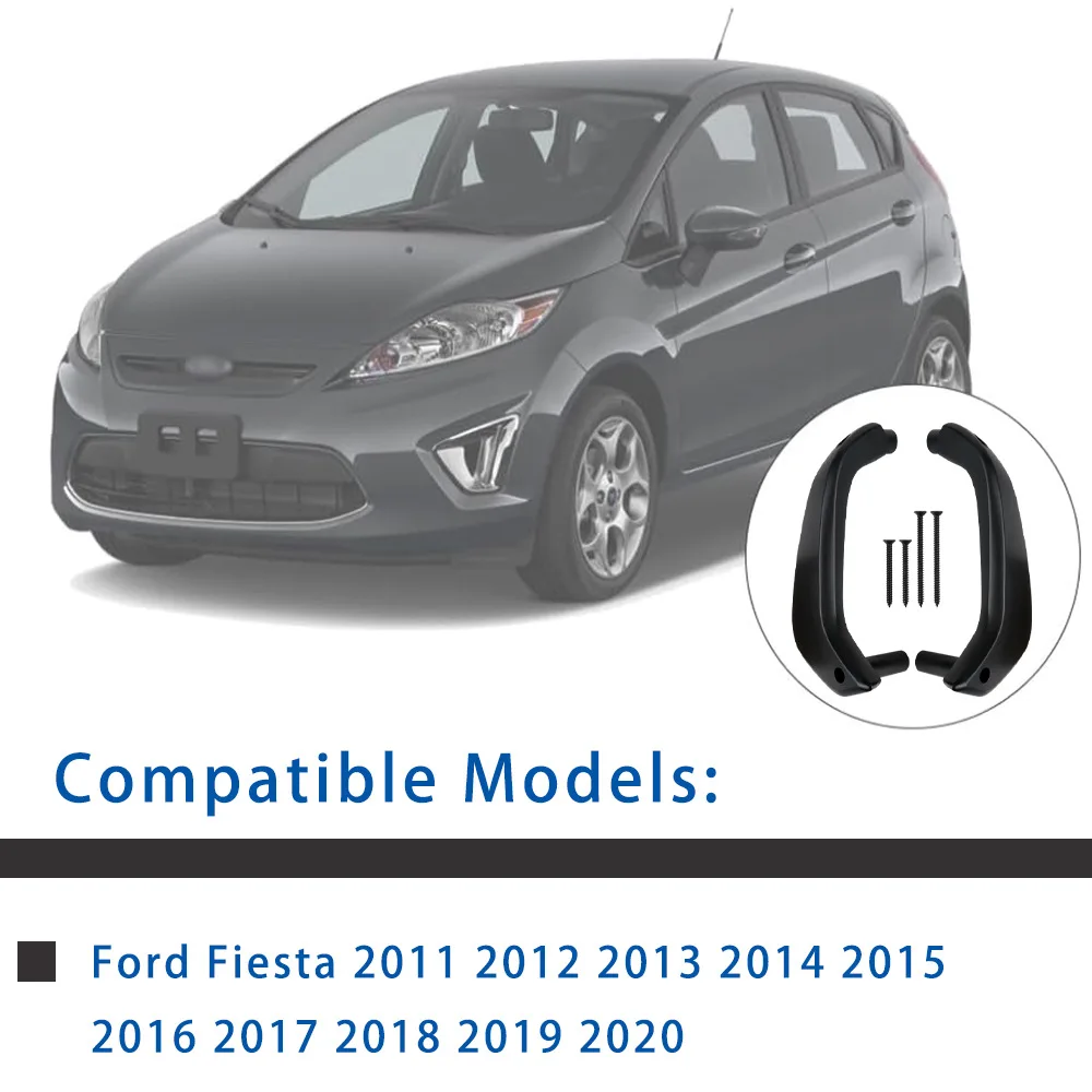 Interior Door Pull Handle Passenger Side& Driver Side Compatible with Ford Fiesta Manual Window 2011-2020，Not for Power wiindow