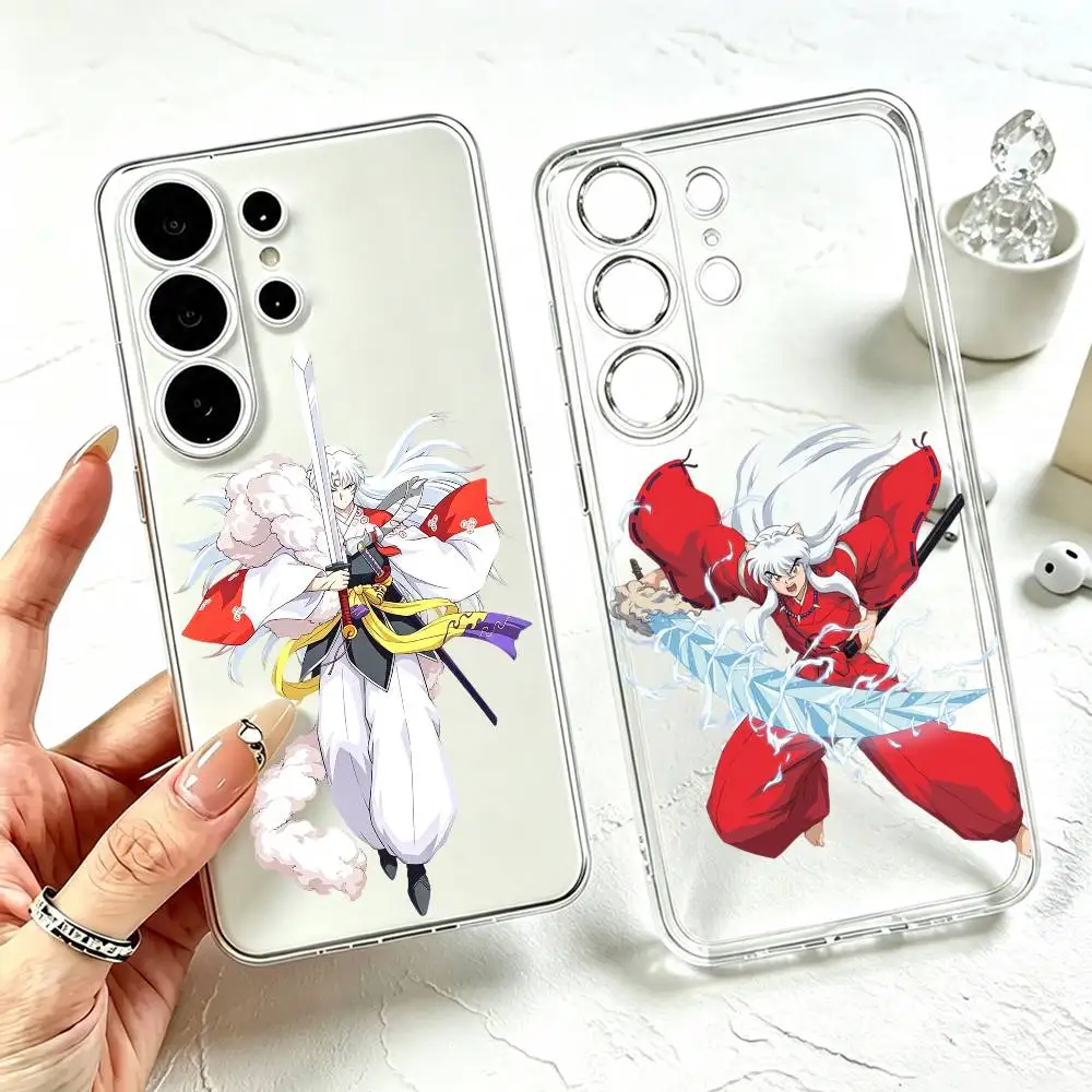 Anime I-INUYASHA  Phone Case For Samsung S25,S24,S21,S22,S23,S30,Ultra,S20,Plus,Fe Transparent Cover
