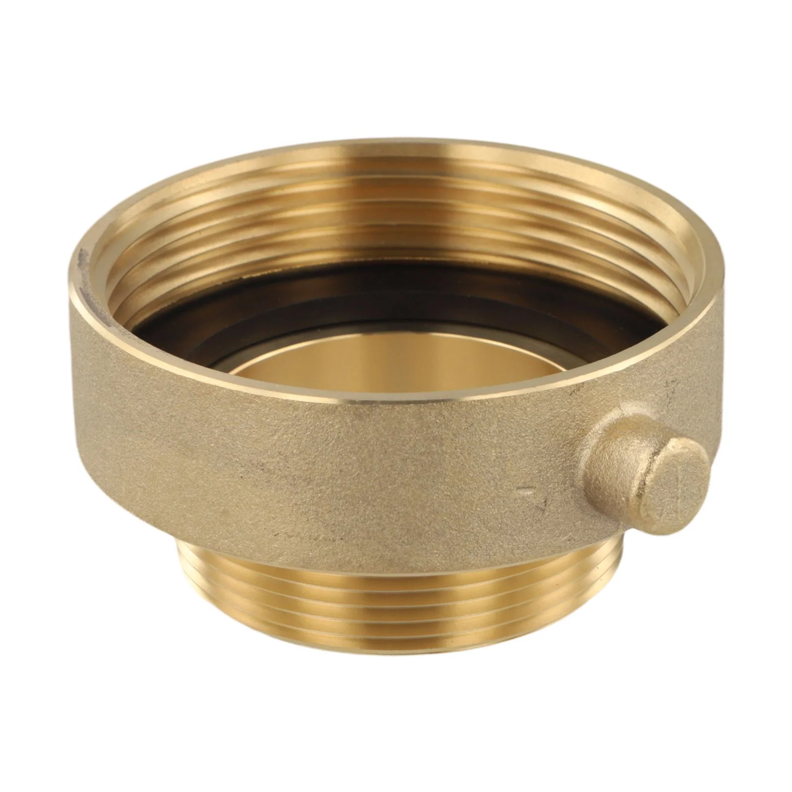 2 1/2 NST Female to 2 NPT Male Fire Hose Adapter Brass Connector for Reliable Connection Between Fire Hydrants and Hoses