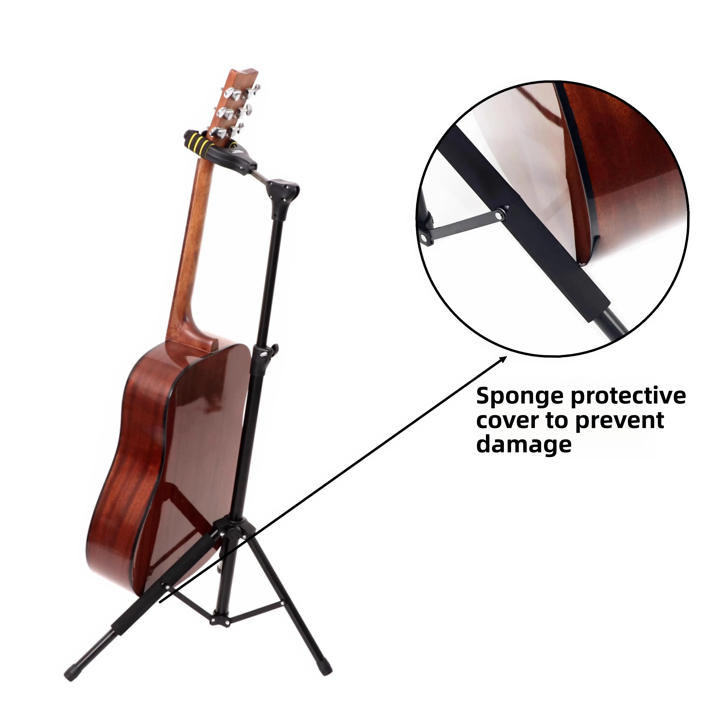 

Double-Headed avi Self-Lo Guitar Stand Folk Guitar Pipa Two-E Stand Multi-Head Staed Stand