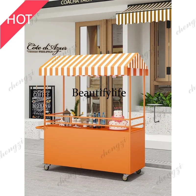 A49 Entrepreneurship stall dining cart trolley outdoor mobile multi-functional barbecue night market breakfast cart