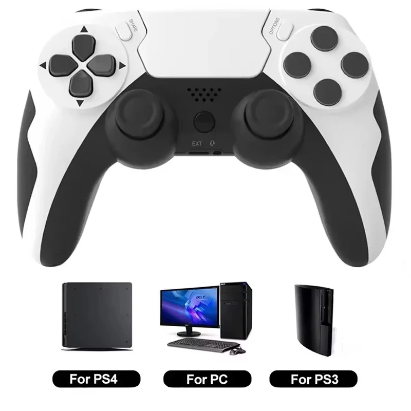 

Беспроводной контроллер для консоли PS4/PS3, 6-осевой гироскоп, двойная вибрация, BT Gamepd, джойстик для игрового набора, 4 ПК с сенсорной панелью