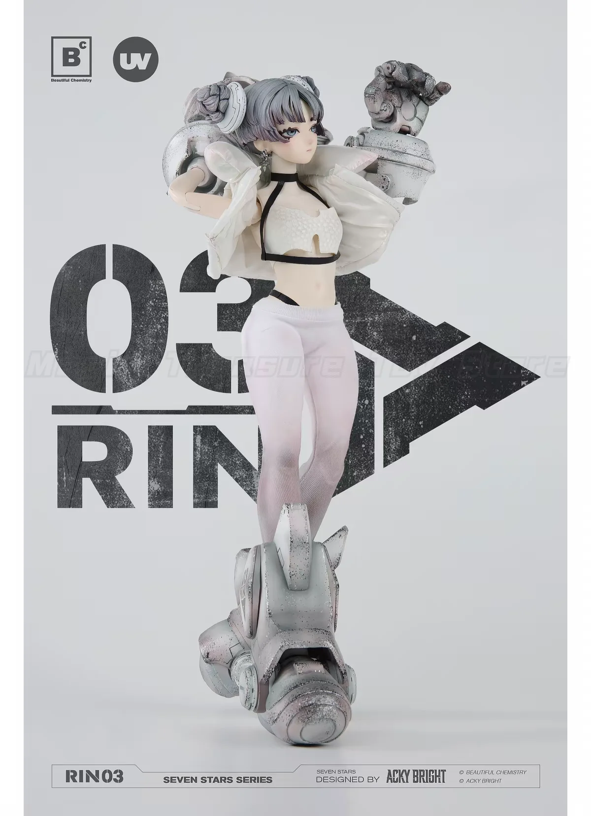 【In Stock】Underverse Beautiful Chemistry X Acky Bright Seven Stars Series No.03 RIN BC202516 1/6 Scale Collectible Action Figure