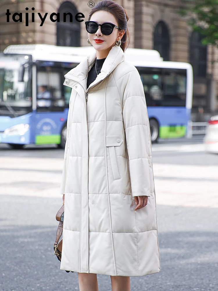 TAJIYANE 90% White Duck Down Coat Women Real Sheepskin Puffer Jacket Warm Genuine Leather Jacket Winter Clothes Woman 2025 신상아우터
