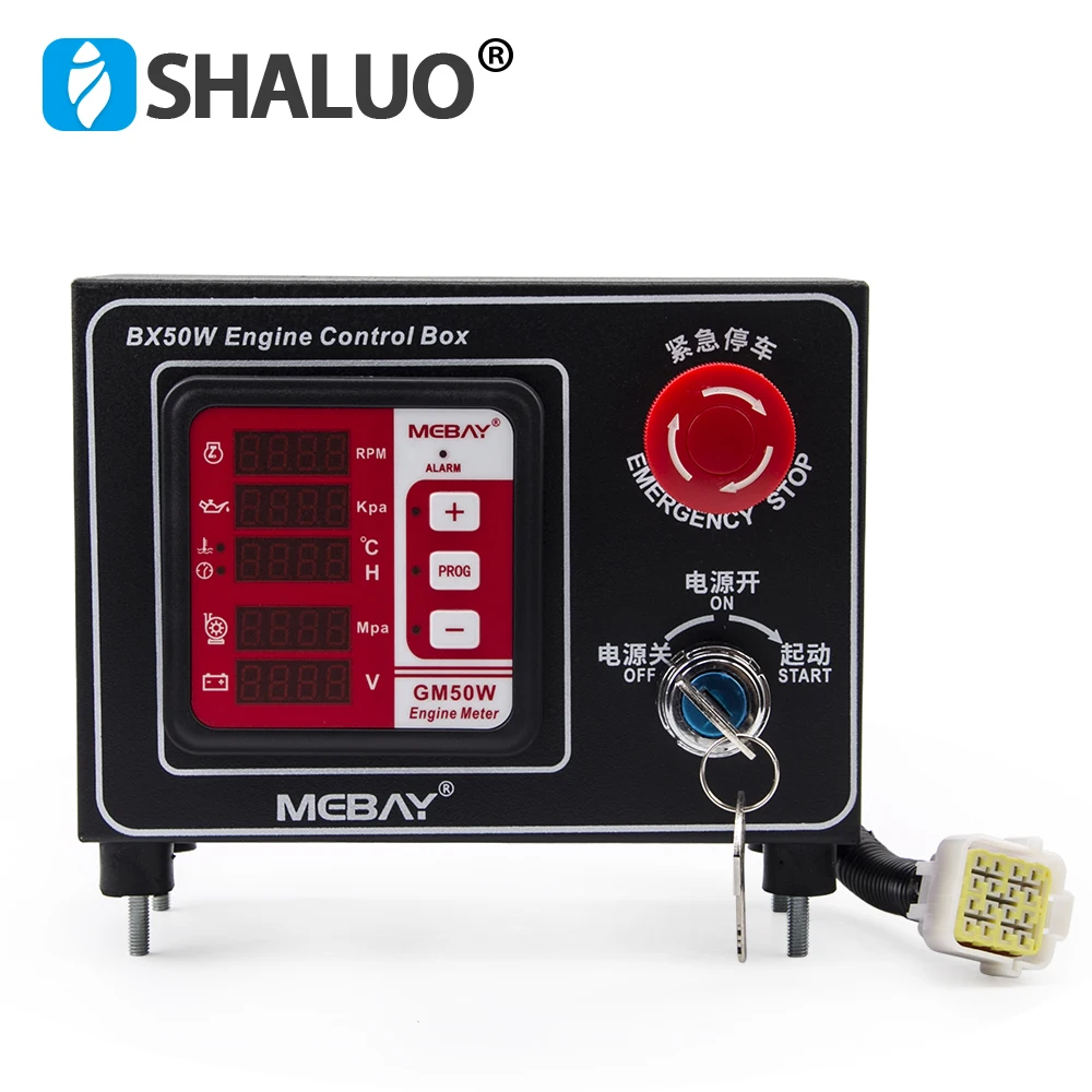 

Mebay BX50W Water Pump Engine Control Box GM50W Multi Functional Digital Meter Generator Spare Parts