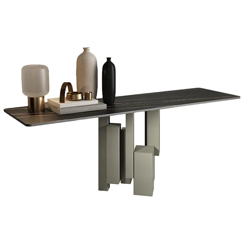 

Slate porch Taike foyer entry decorative cabinet against the wall porch table art end view table