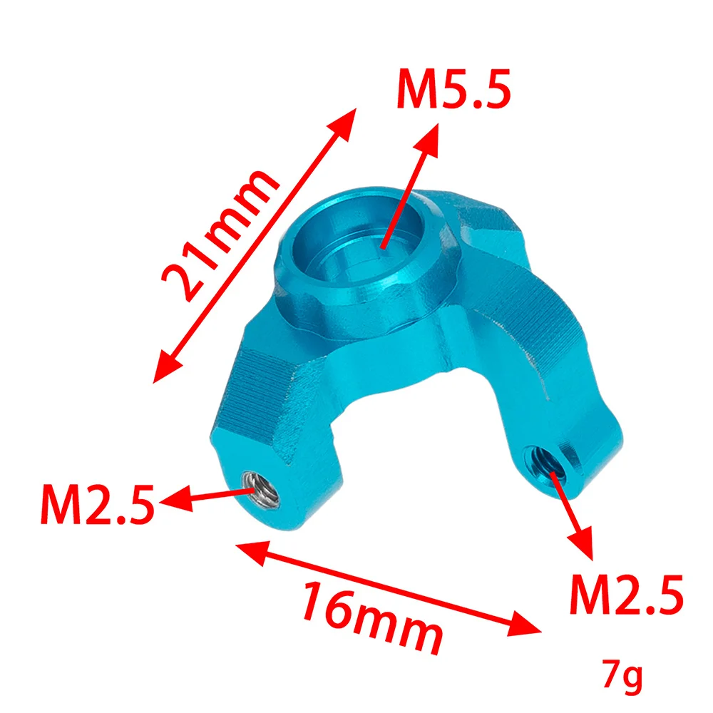 2 ชิ้นโลหะด้านหน้าพวงมาลัย Knuckle แขนแกนสําหรับ Losi 1/18 Mini-T 2.0 2WD สนาม RC รถบรรทุกรถอะไหล่อัพเกรด,3