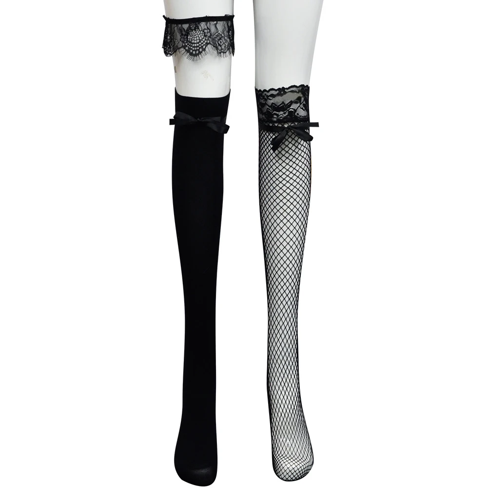 غروك رفيق Ani Girlfriend تأثيري فستان أسود وتتسابق الجوارب مجموعة النساء الكبار AI نمط هالوين كرنفال حفلة لعب الأدوار الدعاوى