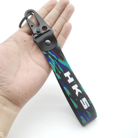 Car Keychain Embroidery JDM Racing Keyring Nylon Woven Key Strap Key Chain For HKS ADVAN RAYS MINI JCW Auto Key Tags Accessories