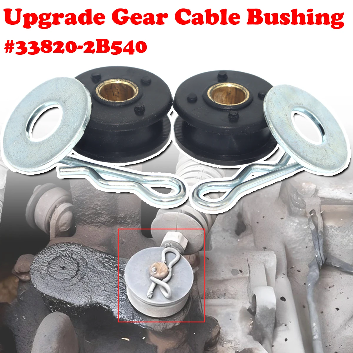 6pcs With Washer Cotter Pin Upgrade Gear Lever Bushing For Toyota Matrix MR2 Paseo Picnic Previa Starlet Tercel Scion tC xA xB