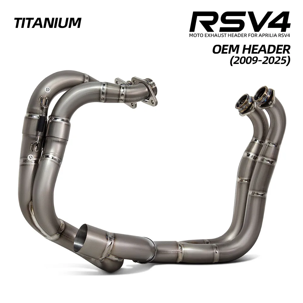 RSV1100 Exhaust Front link pipe For Aprilia RSV4 RSV1100 Factory Tuono V4/1100 Factory 2009-2026 Motorcycle escape kit
