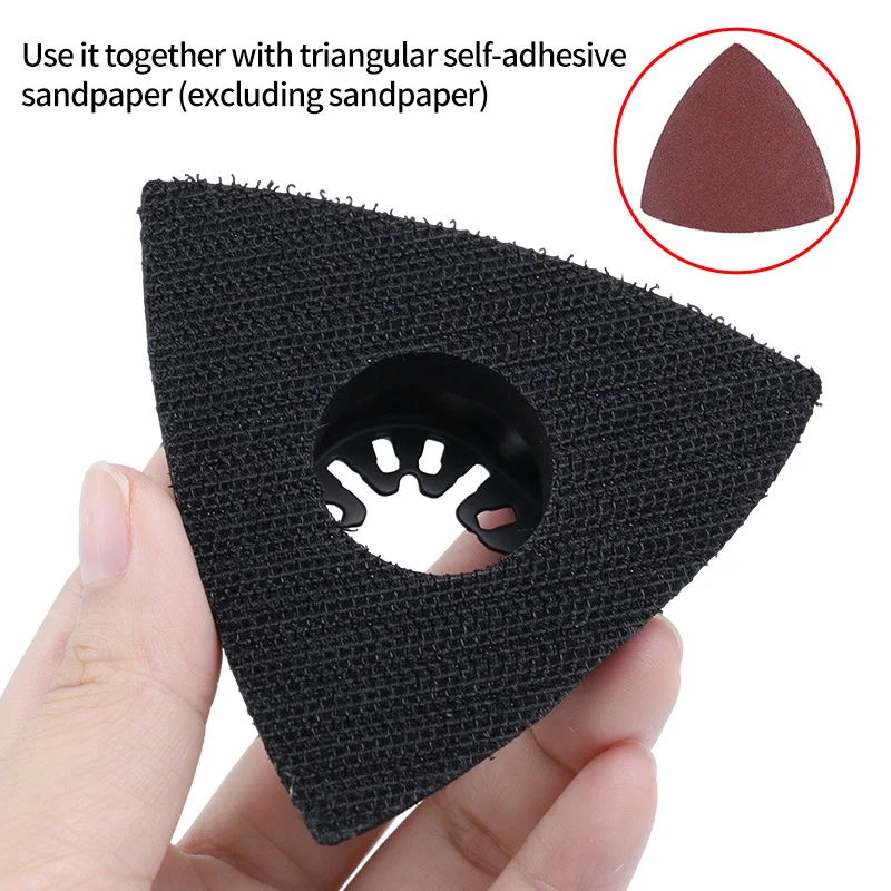 1 PC Portable Triangular Multi-Purpose Saw Blade Grinding Pad Quick Install Polishing Pad Repair Machine Tool Accessories