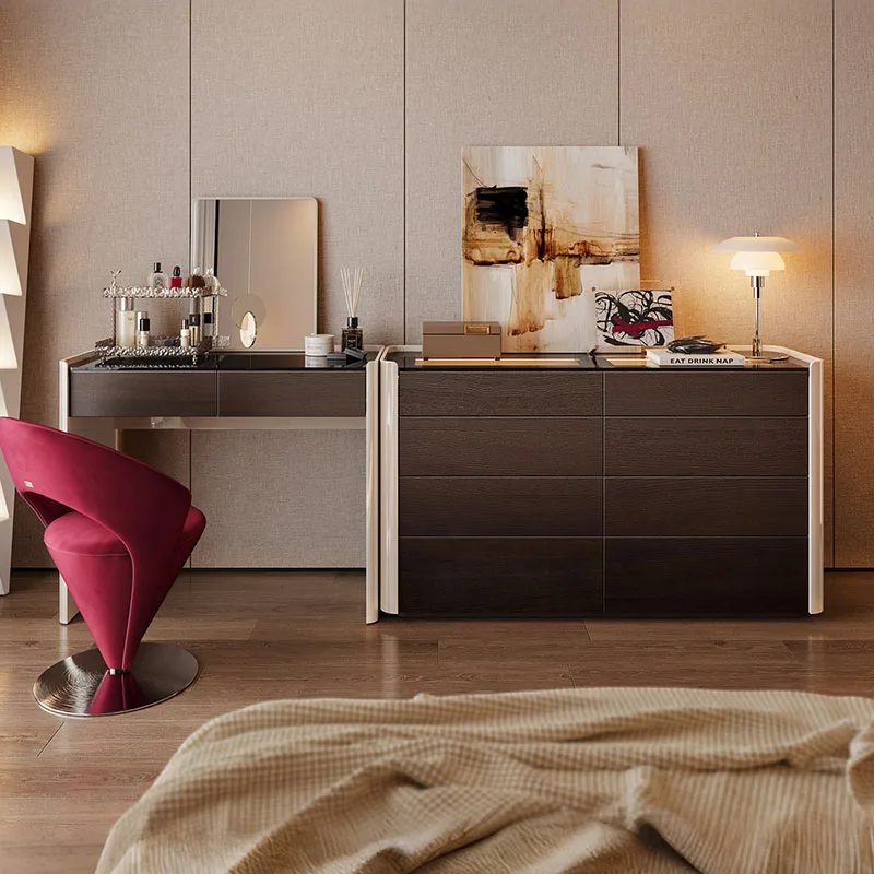 

Coffee Modern Vanity Table Computer Storage Drawers Accessories Chair Dressing Table Women Makeup Vestidores Home Furniture
