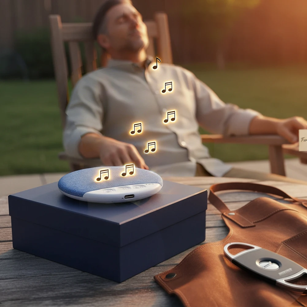 Under Pillow Bluetooth Sleep Speaker White Noise Music Player Wireless Bedside Sound Machine For Relaxation, Meditation Sleeping