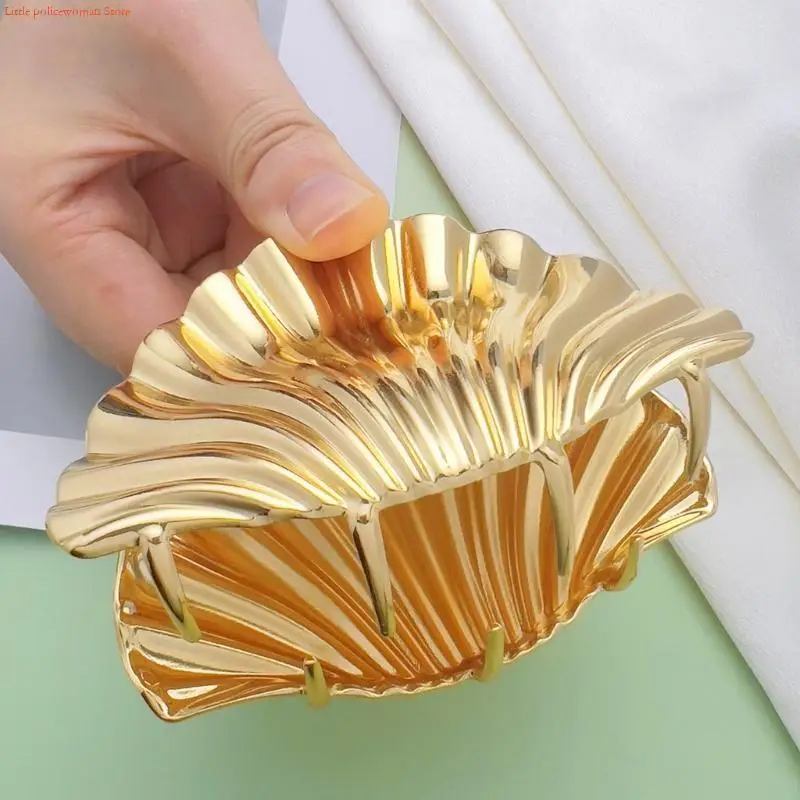 

F92D Classical Golden Hair Claw Clip Side Clip Women Daily Use Hair Styling Accessory