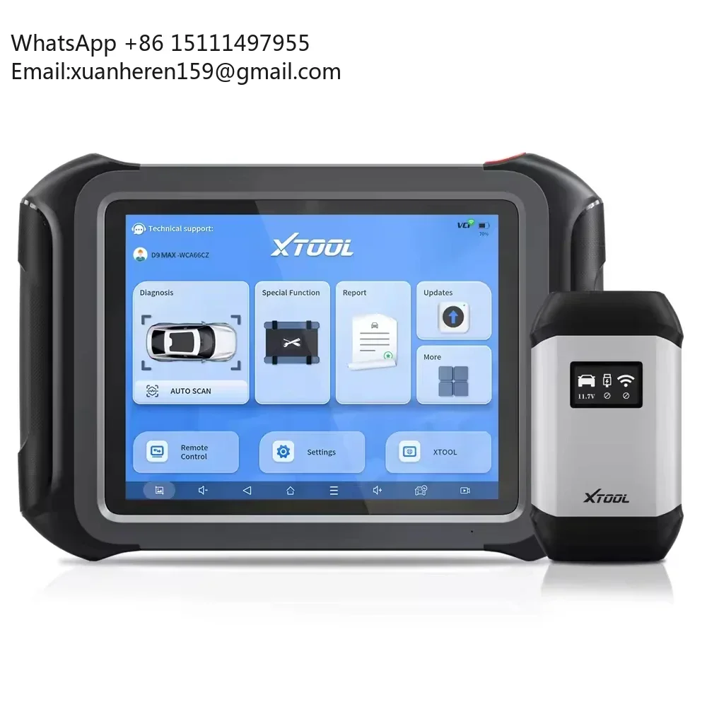 XTOOL D9 MAX J2534 Programming Tools Online ECU Coding Bi-directional Auto Diagnostic Tools FCA DOIP PK D9S PRO Full Set