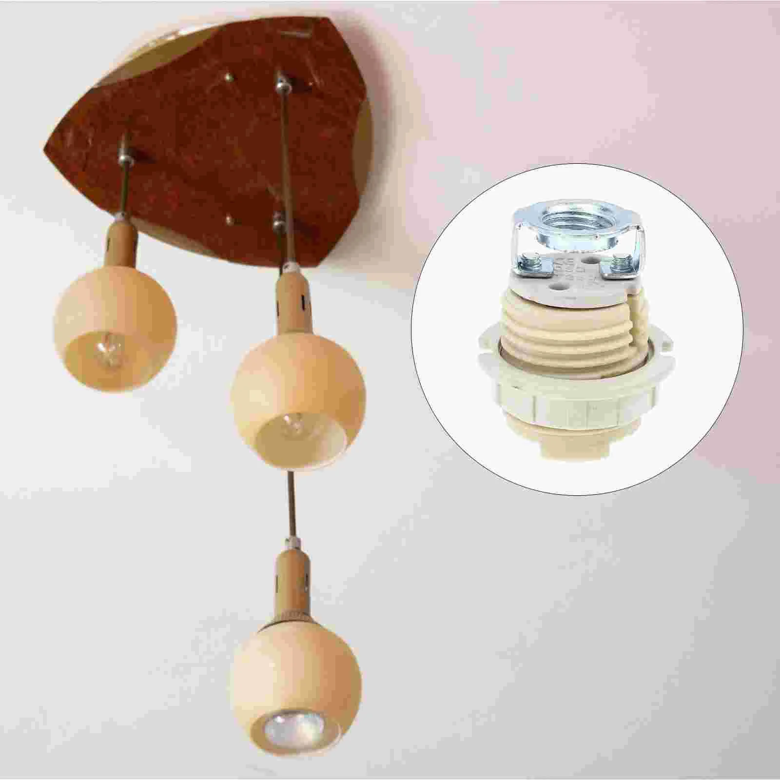 4 Pcs G9 Ceramic Lamp Holder Light Bulb Socket Replacement Bases Lampshade Halogen Ceramics