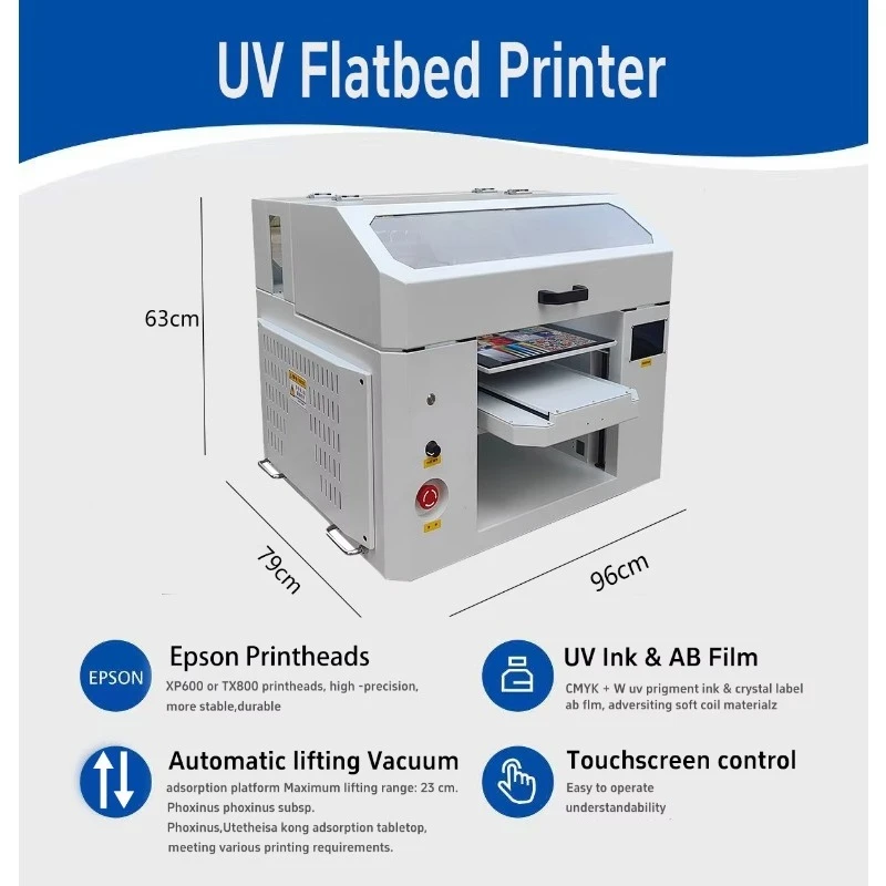 Customized Full Automatic UV Printer With Factory Price For Metal Wood Acrylic Glass Camera