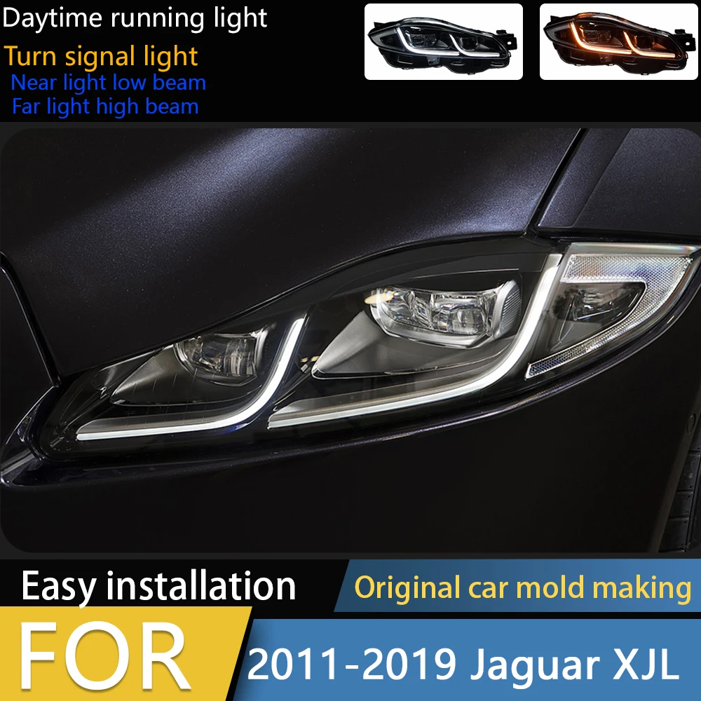 

Car Styling Head Lamp for Jaguar XJL Headlights 2011-2019 XJ XF XE Headlight LED DRL Signal Lamp Automotive Accessories