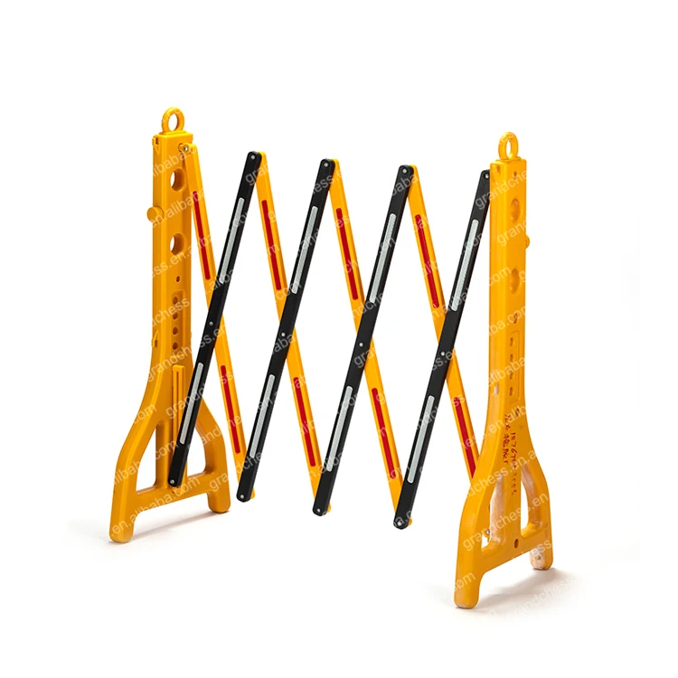【durable-using】manufacturer-yellow-black-road-block-water-retractable-traffic-driveway-warning-barriers