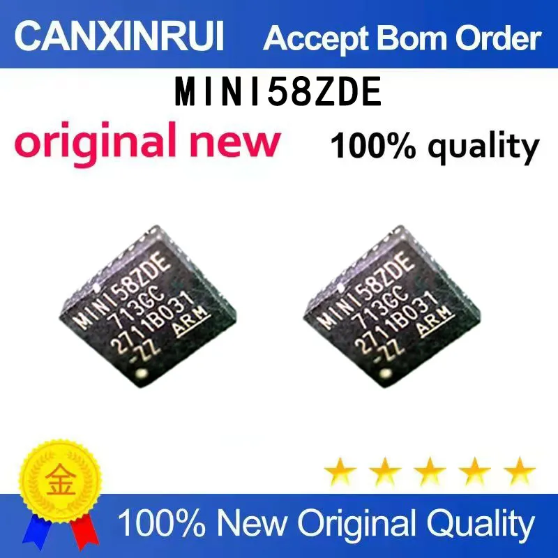 (5pcs-100pcs）MINI58ZDE QFN33 32-bit microcontroller processor with 50MHz ARM Cortex-M0 core MCU